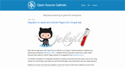 Desktop Screenshot of opensourcecatholic.com